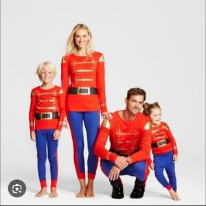 Nutcracker Christmas Pajamas Jammies Family Pjs Red Blue Size XXL